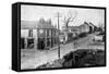 The Main Street of Dove Holes, Derbyshire, 1913-null-Framed Stretched Canvas