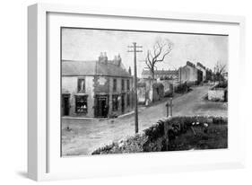 The Main Street of Dove Holes, Derbyshire, 1913-null-Framed Art Print