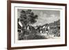 The Main Street of Hué, Capital of the Kingdom of Anam-null-Framed Giclee Print