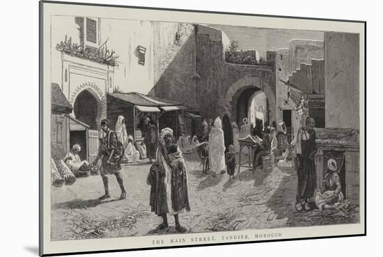 The Main Street, Tangier, Morocco-null-Mounted Giclee Print