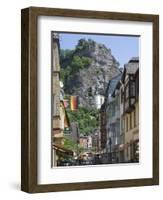 The Main Street with the Felsenkirche, Idar Oberstein, Rhineland Palatinate, Germany, Europe-James Emmerson-Framed Photographic Print