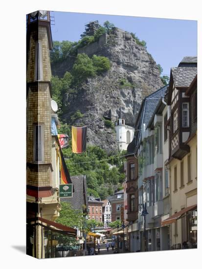 The Main Street with the Felsenkirche, Idar Oberstein, Rhineland Palatinate, Germany, Europe-James Emmerson-Stretched Canvas