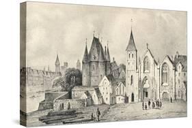 'The Maison du Lieutenant and the Church of St Landry in 1540', 1915-Unknown-Stretched Canvas