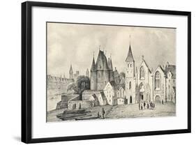 'The Maison du Lieutenant and the Church of St Landry in 1540', 1915-Unknown-Framed Giclee Print