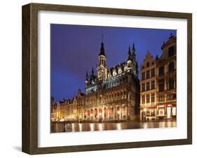 The Maison Du Roi (King's House) on the Famous Grande Place in the City Centre of Brussels, Belgium-David Bank-Framed Photographic Print