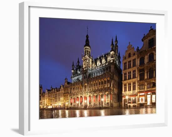 The Maison Du Roi (King's House) on the Famous Grande Place in the City Centre of Brussels, Belgium-David Bank-Framed Photographic Print