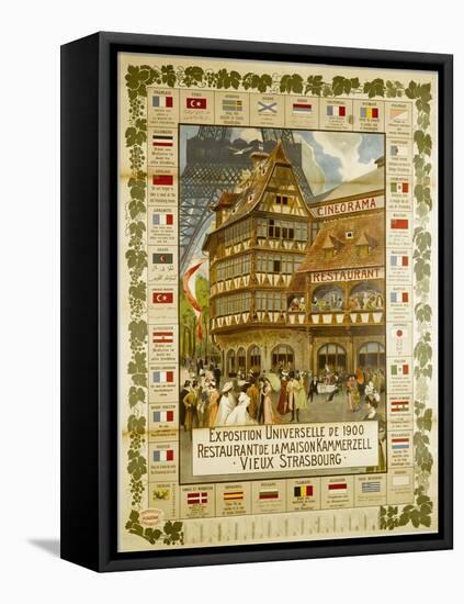 The Maison Kammerzell Restaurant in Strasbourg-Henri Loux-Framed Stretched Canvas