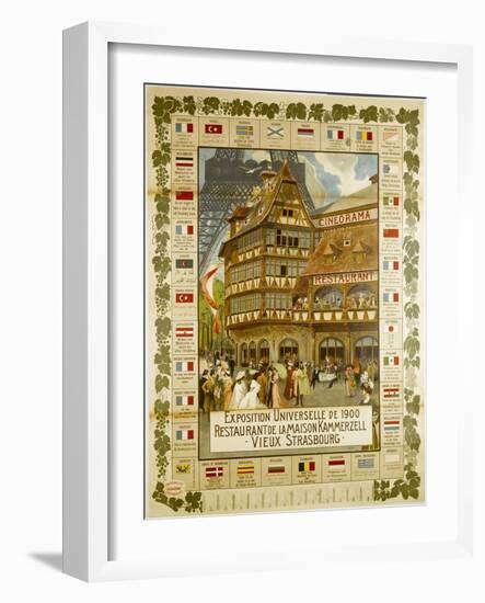 The Maison Kammerzell Restaurant in Strasbourg-Henri Loux-Framed Giclee Print
