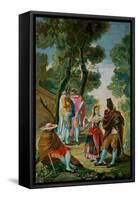 The Maja and the Cloaked Men (El Paseo De Andalucia)-Suzanne Valadon-Framed Stretched Canvas