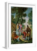 The Maja and the Cloaked Men (El Paseo De Andalucia)-Suzanne Valadon-Framed Giclee Print