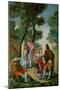 The Maja and the Cloaked Men (El Paseo De Andalucia)-Suzanne Valadon-Mounted Giclee Print