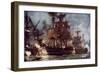 The "Majestic" at the Battle of the Nile, 1798-Charles Edward Dixon-Framed Giclee Print