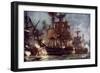 The "Majestic" at the Battle of the Nile, 1798-Charles Edward Dixon-Framed Giclee Print