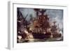 The "Majestic" at the Battle of the Nile, 1798-Charles Edward Dixon-Framed Giclee Print