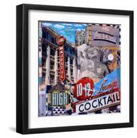 The Majestic High Cocktail-Dave Newman-Framed Giclee Print