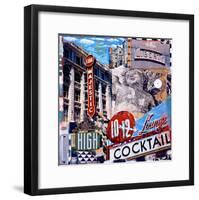 The Majestic High Cocktail-Dave Newman-Framed Giclee Print