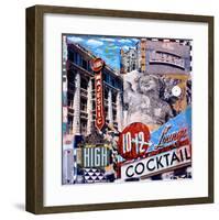 The Majestic High Cocktail-Dave Newman-Framed Giclee Print