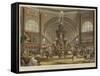 The Majolica Fountain in the International Exhibition-Robert Dudley-Framed Stretched Canvas