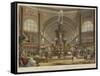 The Majolica Fountain in the International Exhibition-Robert Dudley-Framed Stretched Canvas