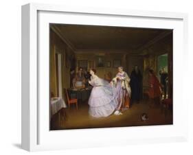 The Major Makes a Proposal, 1851-Pavel Andreyevich Fedotov-Framed Giclee Print