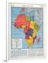 The Major Political Divisions of Africa with French-null-Framed Giclee Print