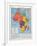 The Major Political Divisions of Africa with French-null-Framed Giclee Print