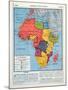 The Major Political Divisions of Africa with French-null-Mounted Giclee Print