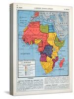 The Major Political Divisions of Africa with French-null-Stretched Canvas