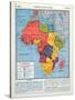 The Major Political Divisions of Africa with French-null-Stretched Canvas