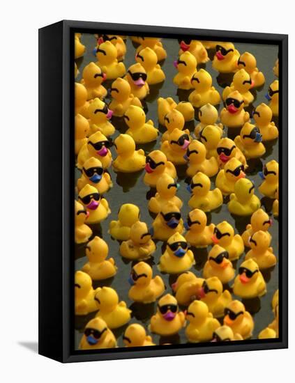 The Make-A-Wish Foundation Releases Rubber Ducks into the Ocean-null-Framed Stretched Canvas