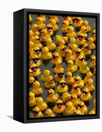 The Make-A-Wish Foundation Releases Rubber Ducks into the Ocean-null-Framed Stretched Canvas