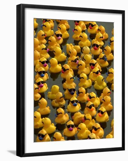 The Make-A-Wish Foundation Releases Rubber Ducks into the Ocean-null-Framed Photographic Print