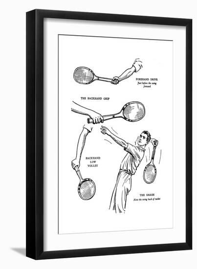 The Making of a Lawn-Tennis Player, 1937-null-Framed Premium Giclee Print