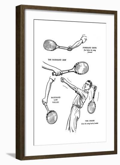 The Making of a Lawn-Tennis Player, 1937-null-Framed Giclee Print