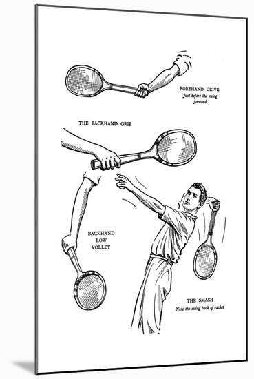 The Making of a Lawn-Tennis Player, 1937-null-Mounted Giclee Print