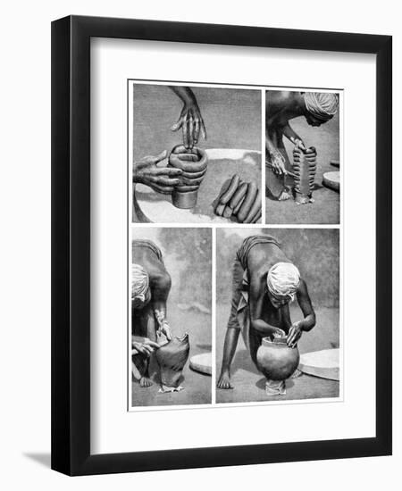 The Making of a Pot, Mendi, Papua New Guinea, 1922-Northcote Thomas-Framed Giclee Print