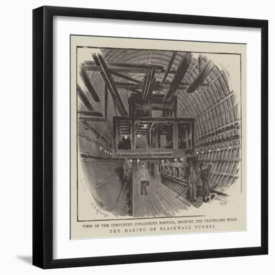 The Making of Blackwell Tunnel-null-Framed Giclee Print