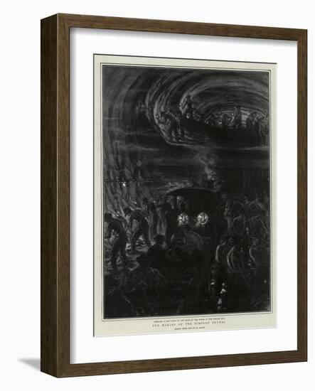 The Making of the Simplon Tunnel-Henri Lanos-Framed Giclee Print