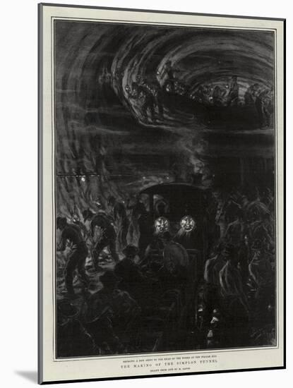 The Making of the Simplon Tunnel-Henri Lanos-Mounted Giclee Print
