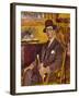 The Malacca Cane, a Portrait of Duncan Macdonald, Esq, Seated-George Leslie Hunter-Framed Giclee Print