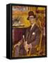 The Malacca Cane, a Portrait of Duncan Macdonald, Esq, Seated-George Leslie Hunter-Framed Stretched Canvas