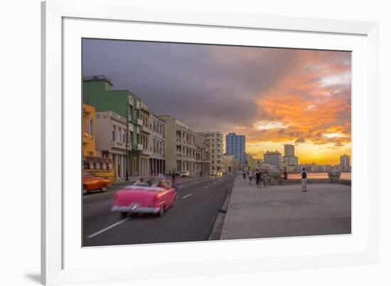 The Malecon, Havana, Cuba, West Indies, Caribbean, Central America-Alan Copson-Framed Photographic Print