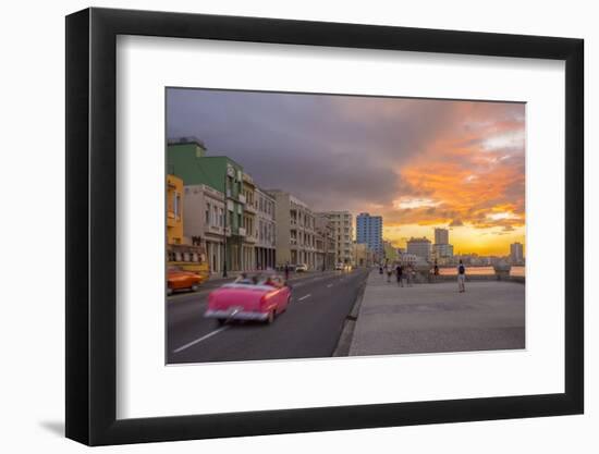 The Malecon, Havana, Cuba, West Indies, Caribbean, Central America-Alan Copson-Framed Photographic Print