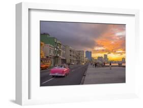 The Malecon, Havana, Cuba, West Indies, Caribbean, Central America-Alan Copson-Framed Photographic Print