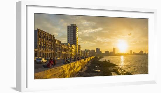 The Malecon, Havana, Cuba, West Indies, Caribbean, Central America-Alan Copson-Framed Photographic Print