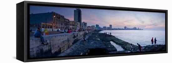The Malecon, Havana, Cuba, West Indies, Central America-Ben Pipe-Framed Stretched Canvas