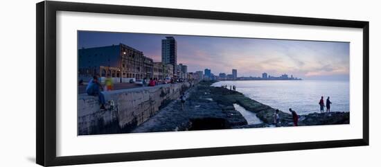 The Malecon, Havana, Cuba, West Indies, Central America-Ben Pipe-Framed Photographic Print