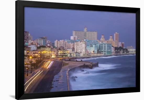 The Malecon Looking Towards Vedado, Havana, Cuba-Jon Arnold-Framed Photographic Print