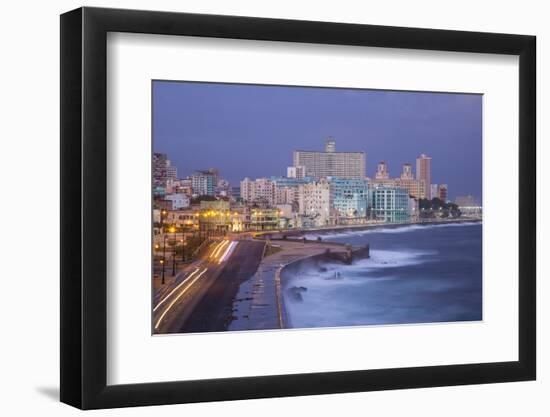 The Malecon Looking Towards Vedado, Havana, Cuba-Jon Arnold-Framed Photographic Print