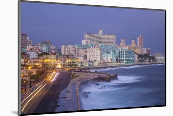 The Malecon Looking Towards Vedado, Havana, Cuba-Jon Arnold-Mounted Photographic Print